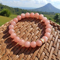 Bracelet Aventurine Pêche Naturelle — Peach Bella