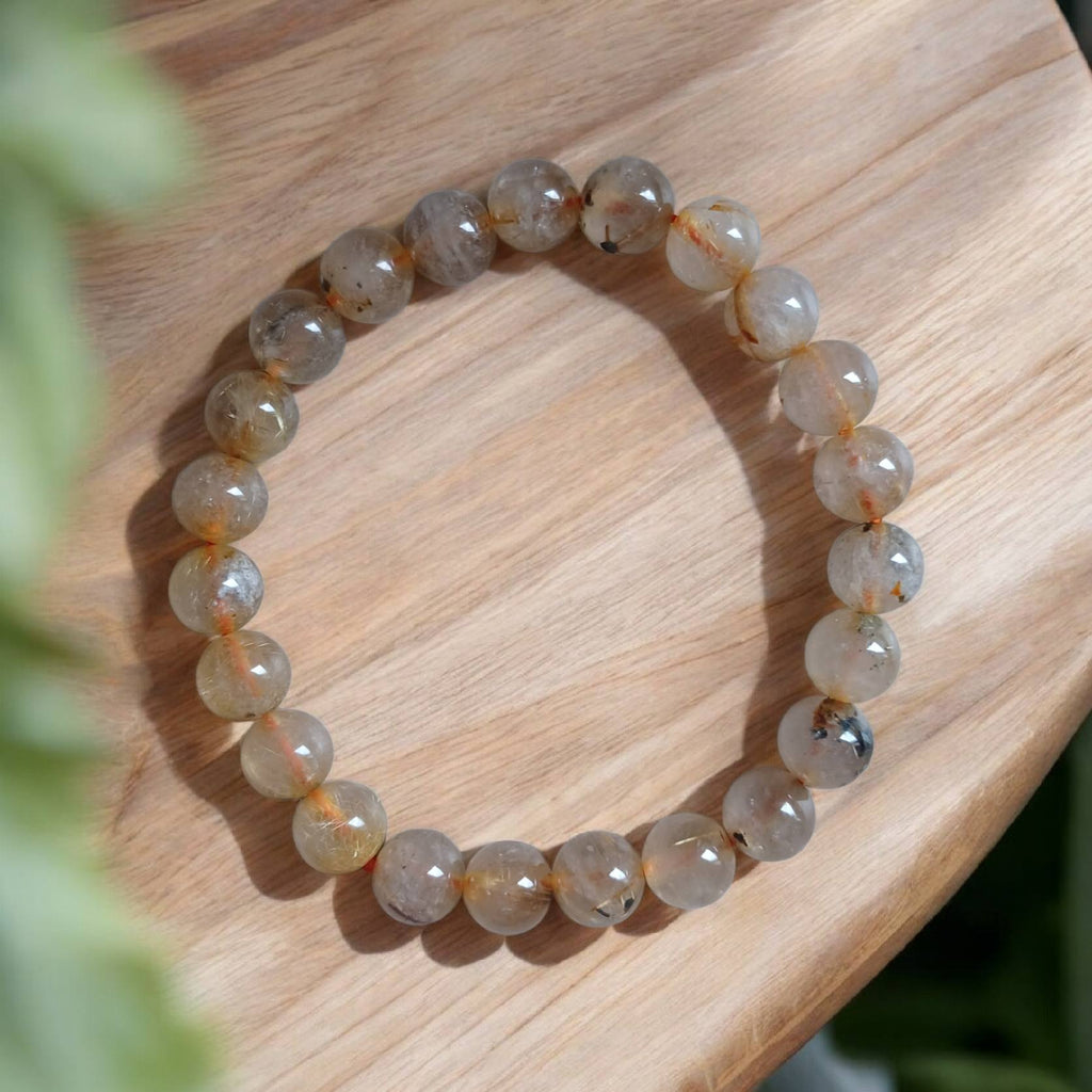 Bracelet Quartz Rutile Doré — Fils d’Or