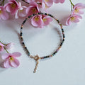 Bracelet Tourmaline Elbaïte & Or 24K — Jardin d'Or