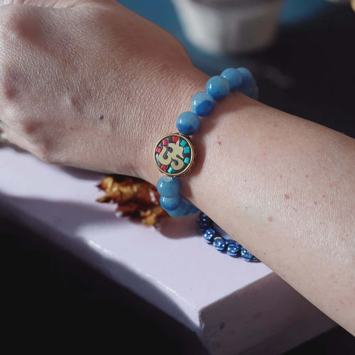 Bracelet Angélite Bleue — Océan Indie & Amulette