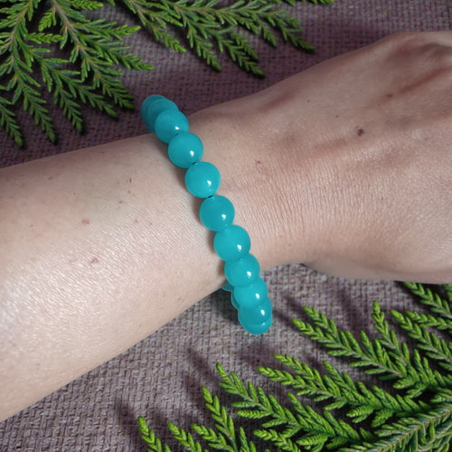 Bracelet Amazonite Naturelle — Rivière Sacrée