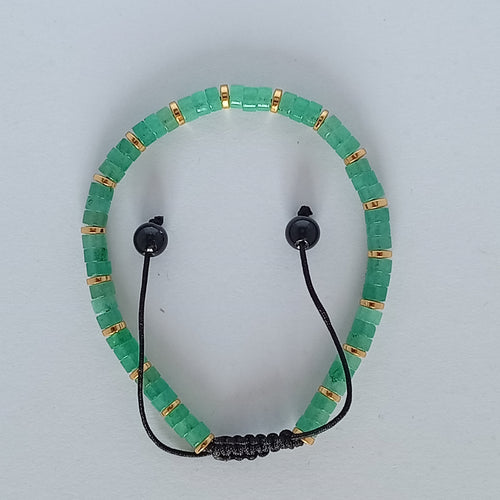 Bracelet Ajustable Aventurine Verte - Venus