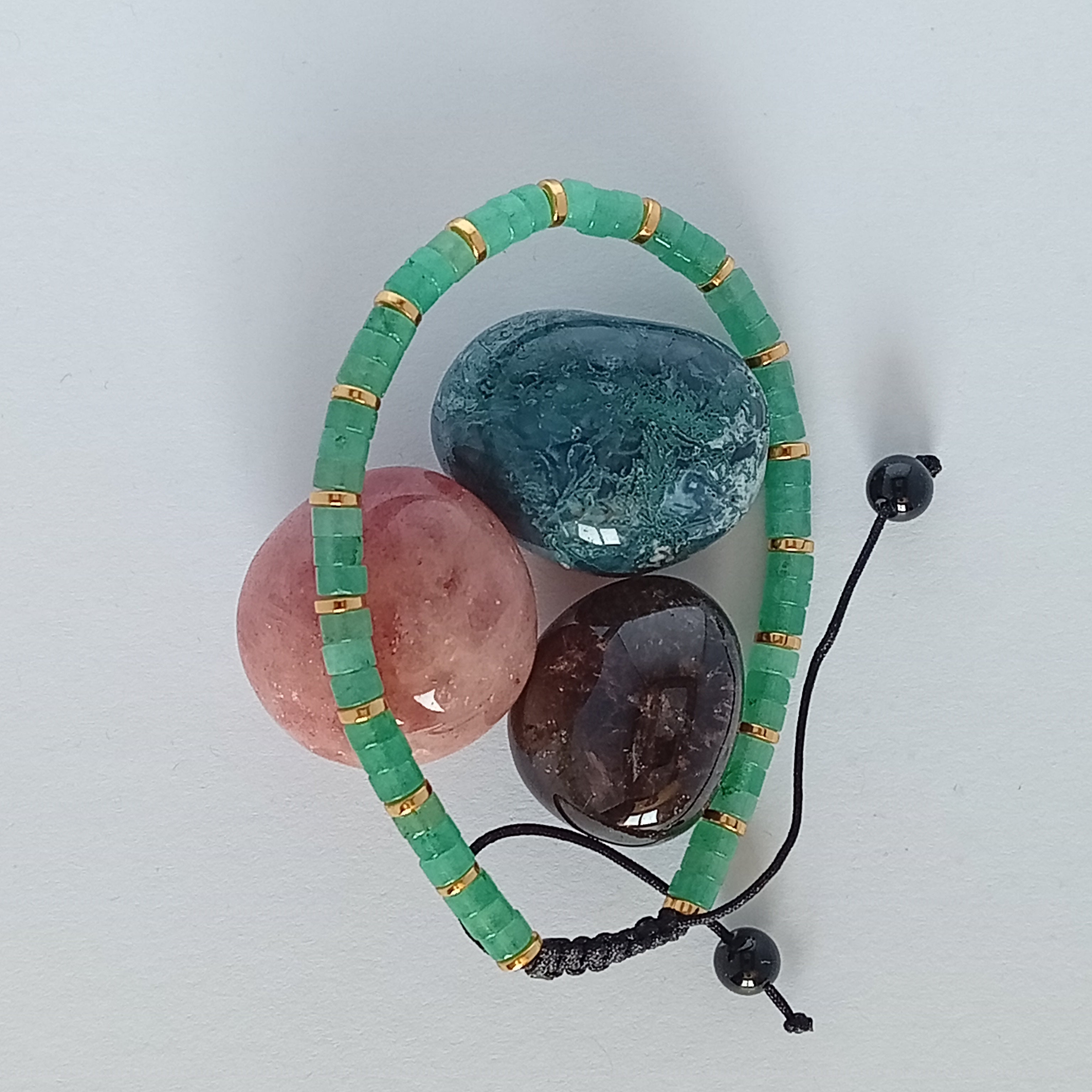 Bracelet Ajustable Aventurine Verte - Venus