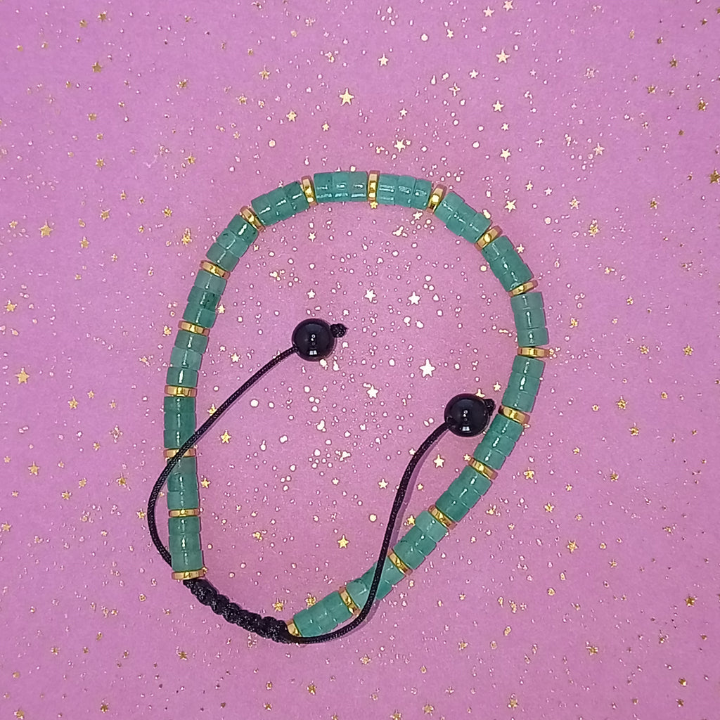 Bracelet Ajustable Aventurine Verte - Venus