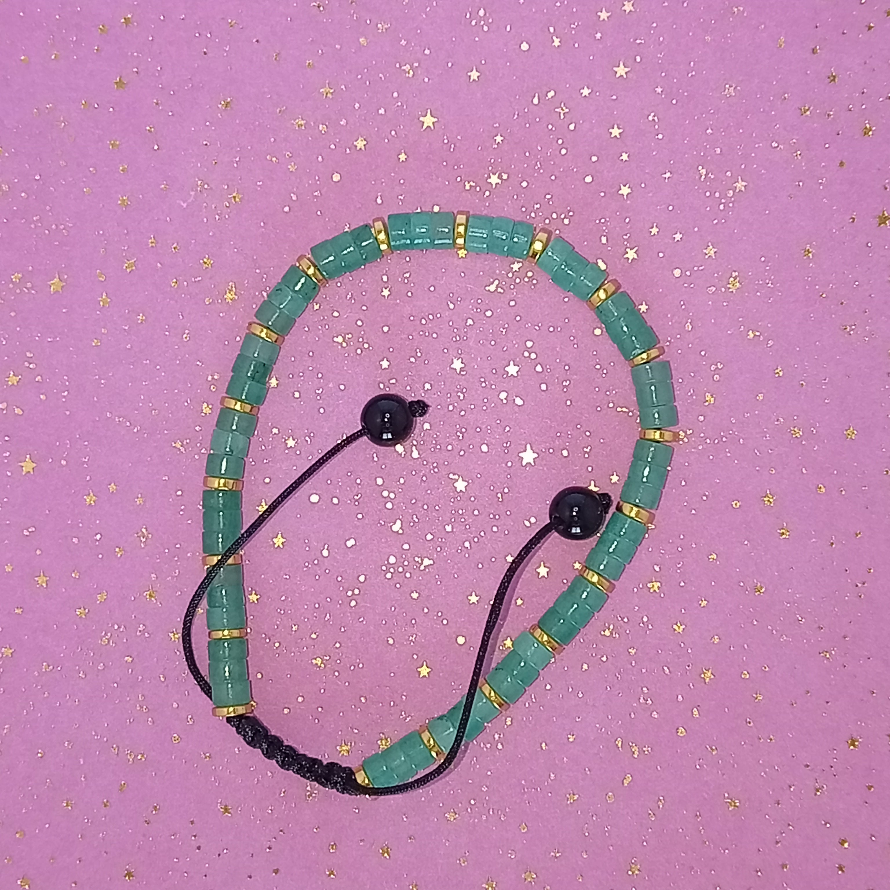 Bracelet Ajustable Aventurine Verte - Venus