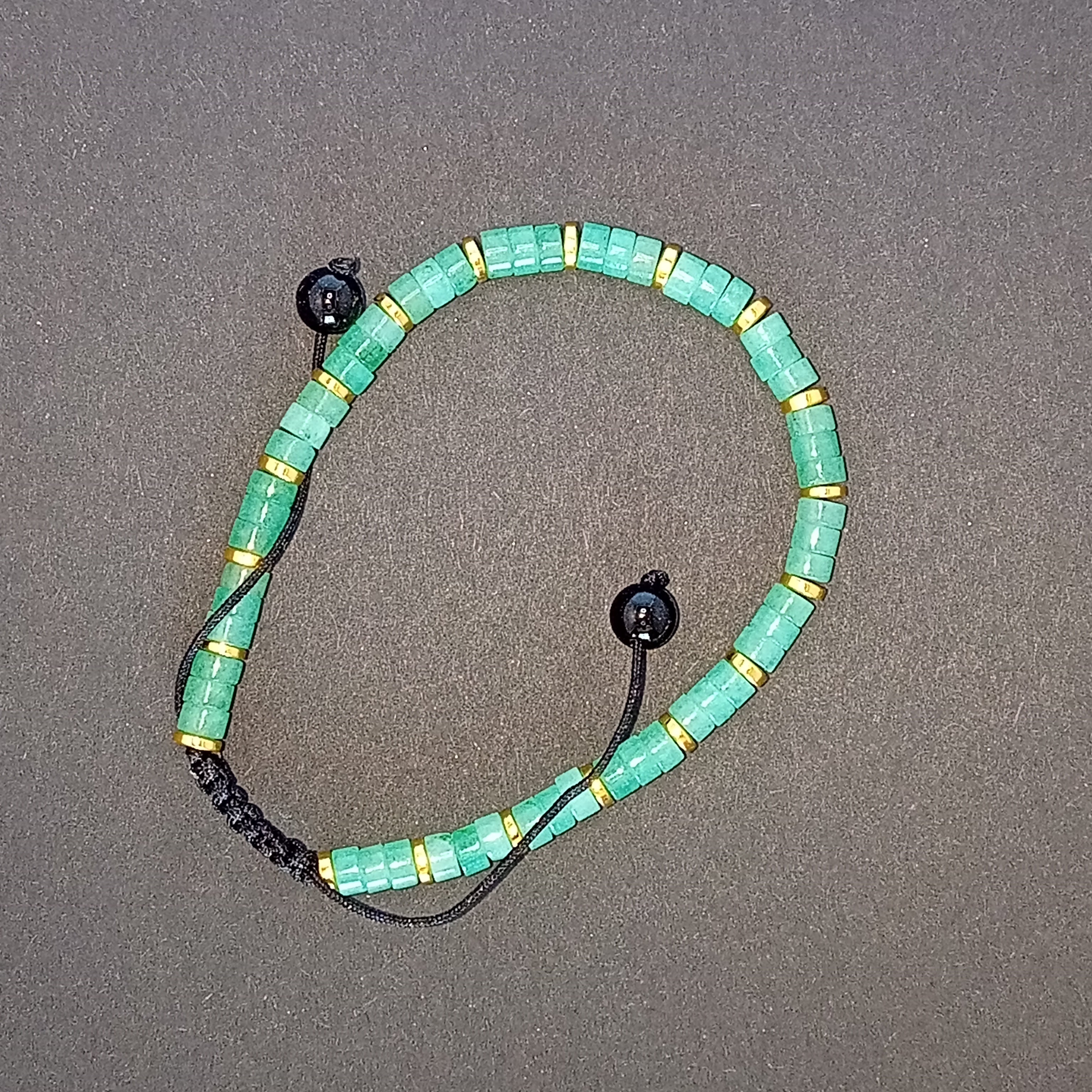 Bracelet Ajustable Aventurine Verte - Venus