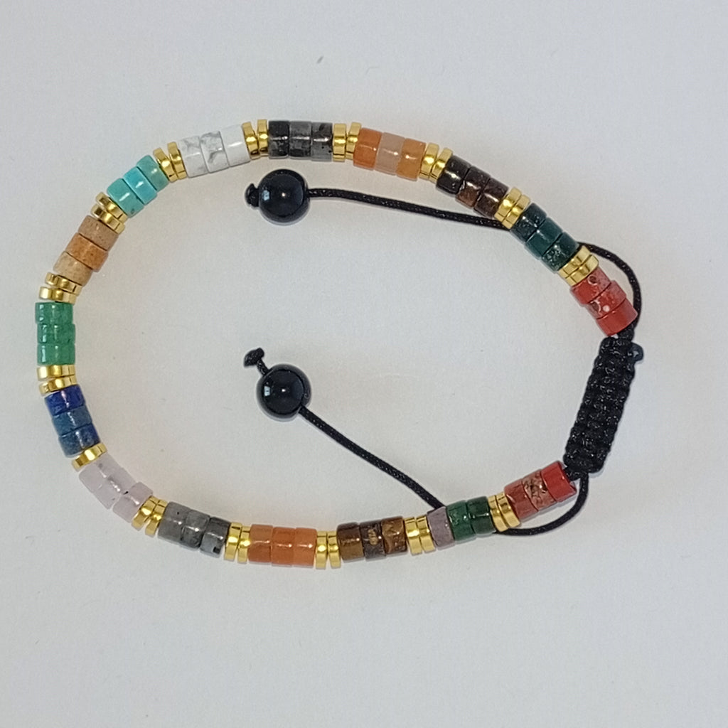 Bracelet Ajustable Pierre d'Howlite - Iris
