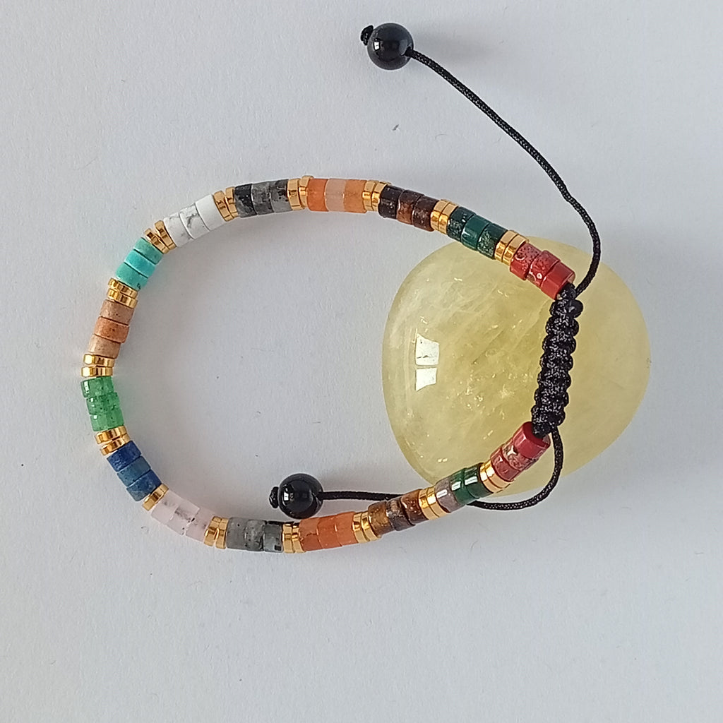 Bracelet Ajustable Pierre d'Howlite - Iris