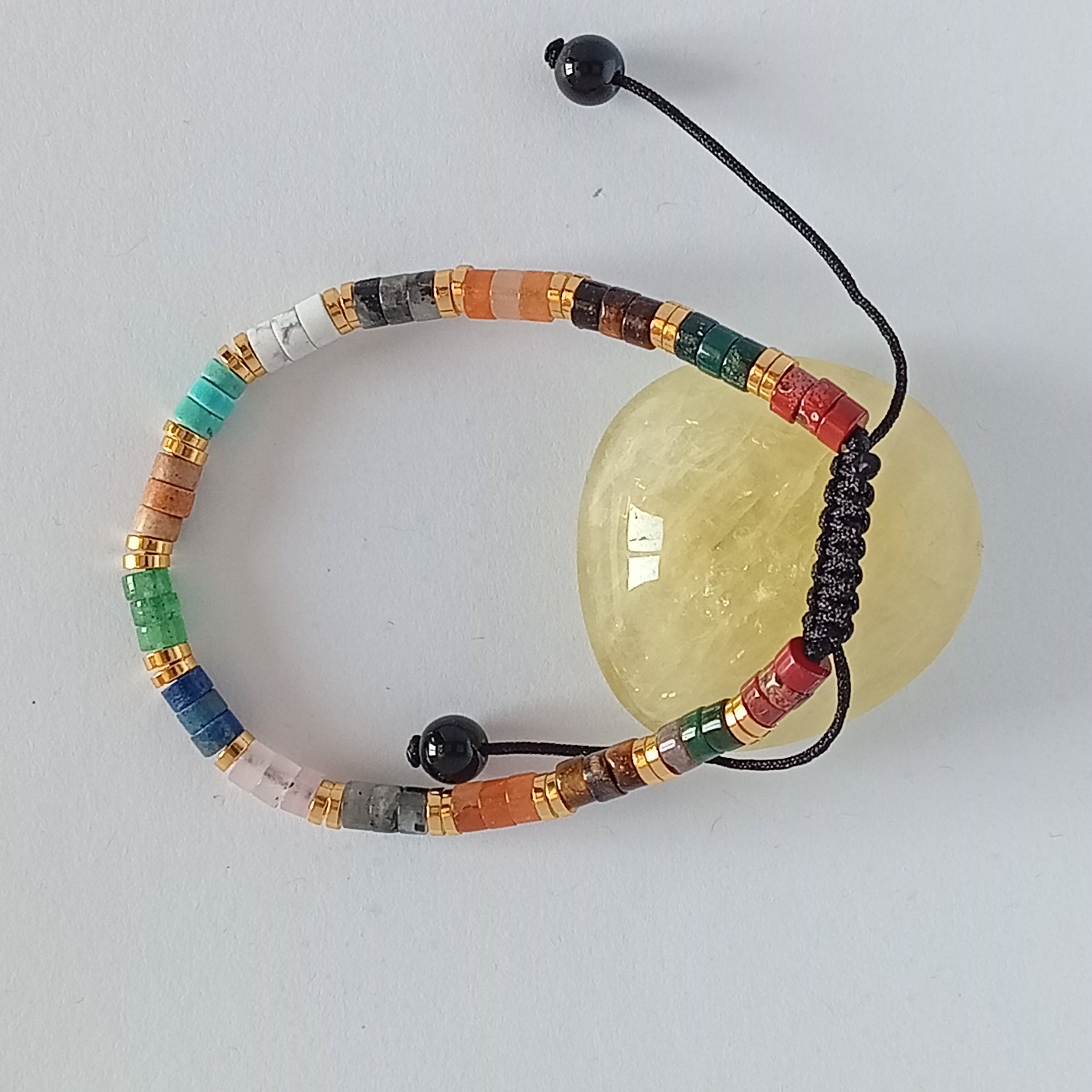 Bracelet Ajustable Pierre d'Howlite - Iris