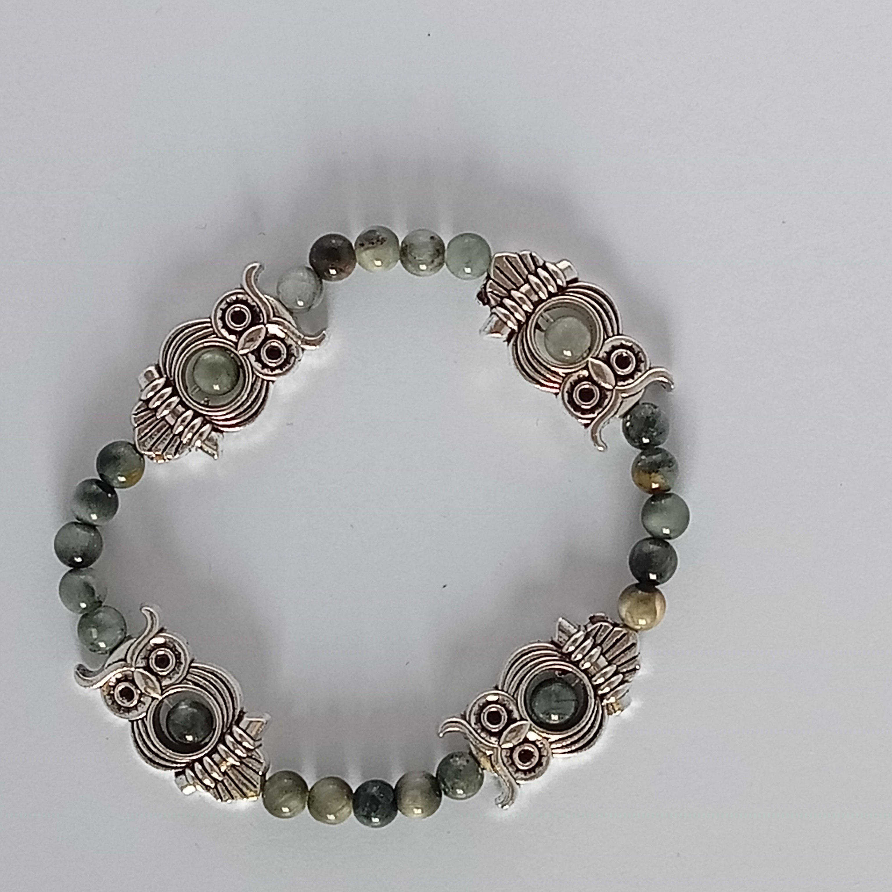 Bracelet-Hawk Eye-Chouette, Abeille,Éléphant