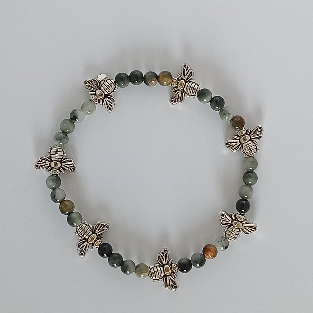 Bracelet-Hawk Eye-Chouette, Abeille,Éléphant