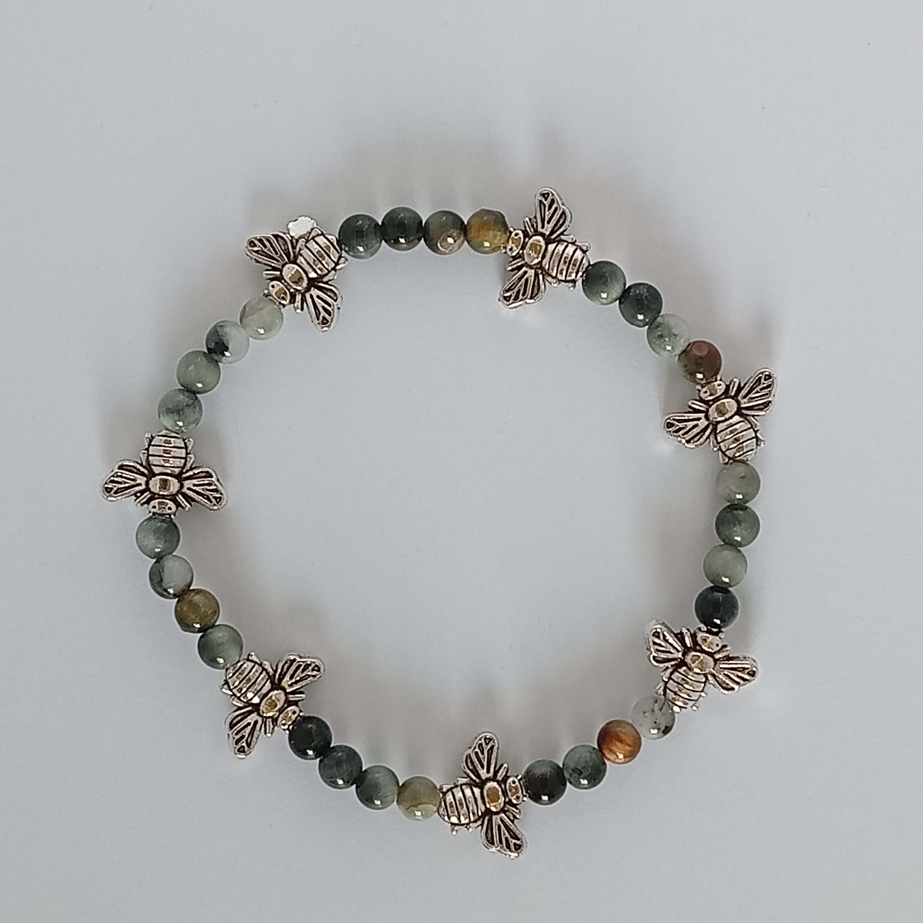 Bracelet-Hawk Eye-Chouette, Abeille,Éléphant
