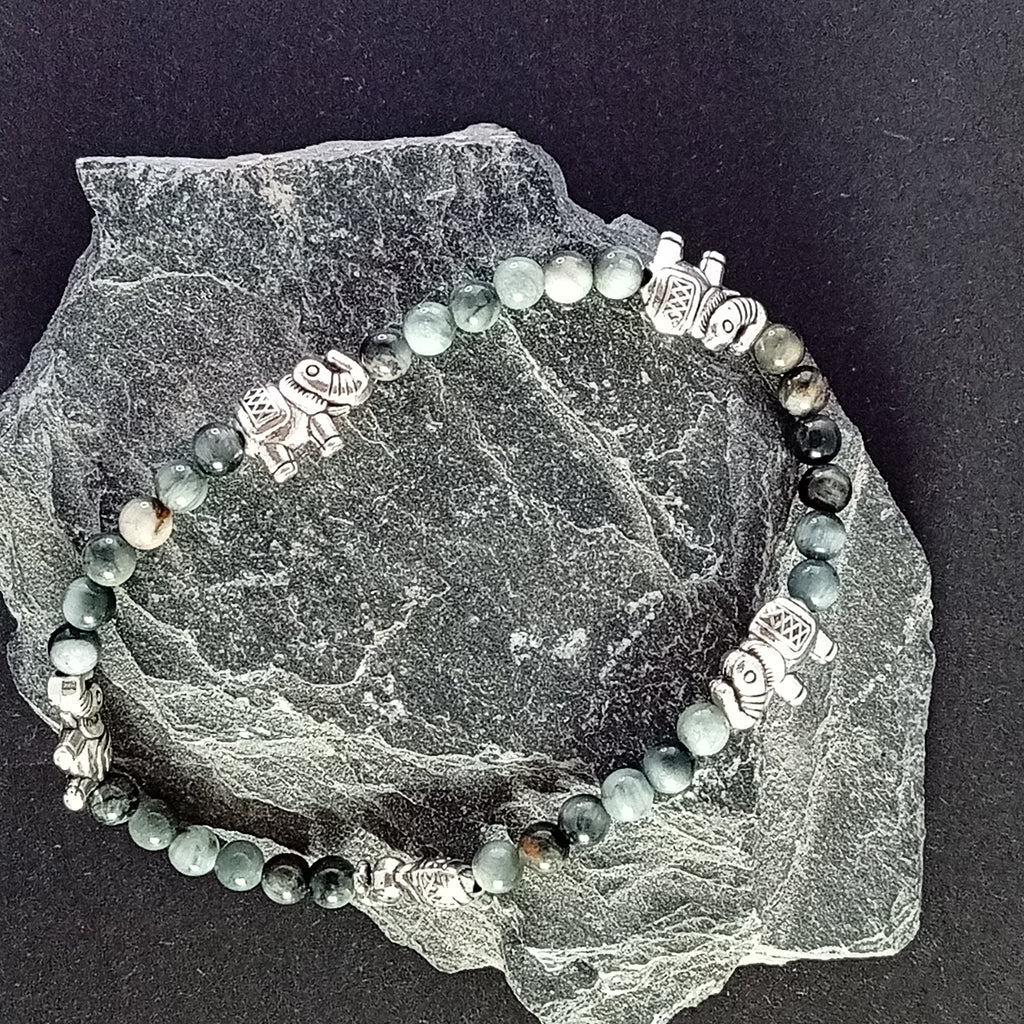 Bracelet-Hawk Eye-Chouette, Abeille,Éléphant