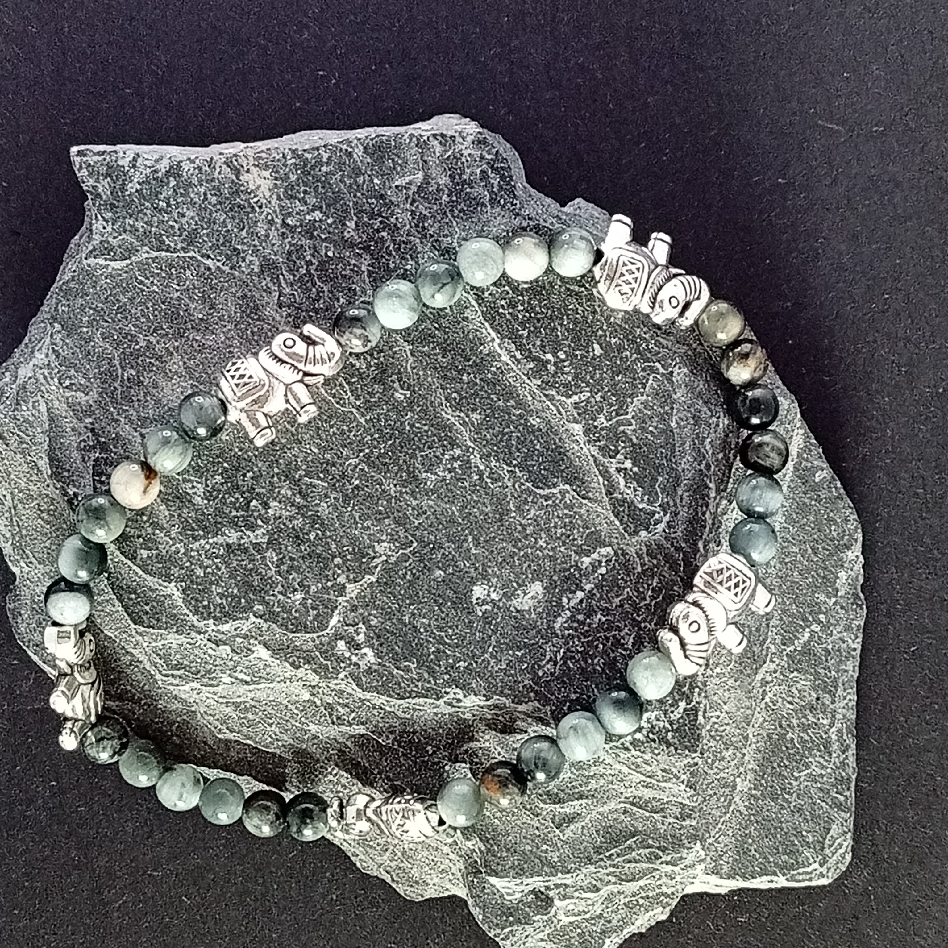 Bracelet-Hawk Eye-Chouette, Abeille,Éléphant