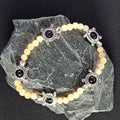 Bracelet-Yellow Calcite- Tortue, Papillon,Éléphant