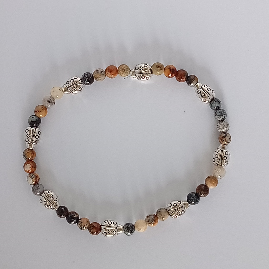 Bracelet-Dentritice Opal- Coccinelle, Tortue, Multi Animaux