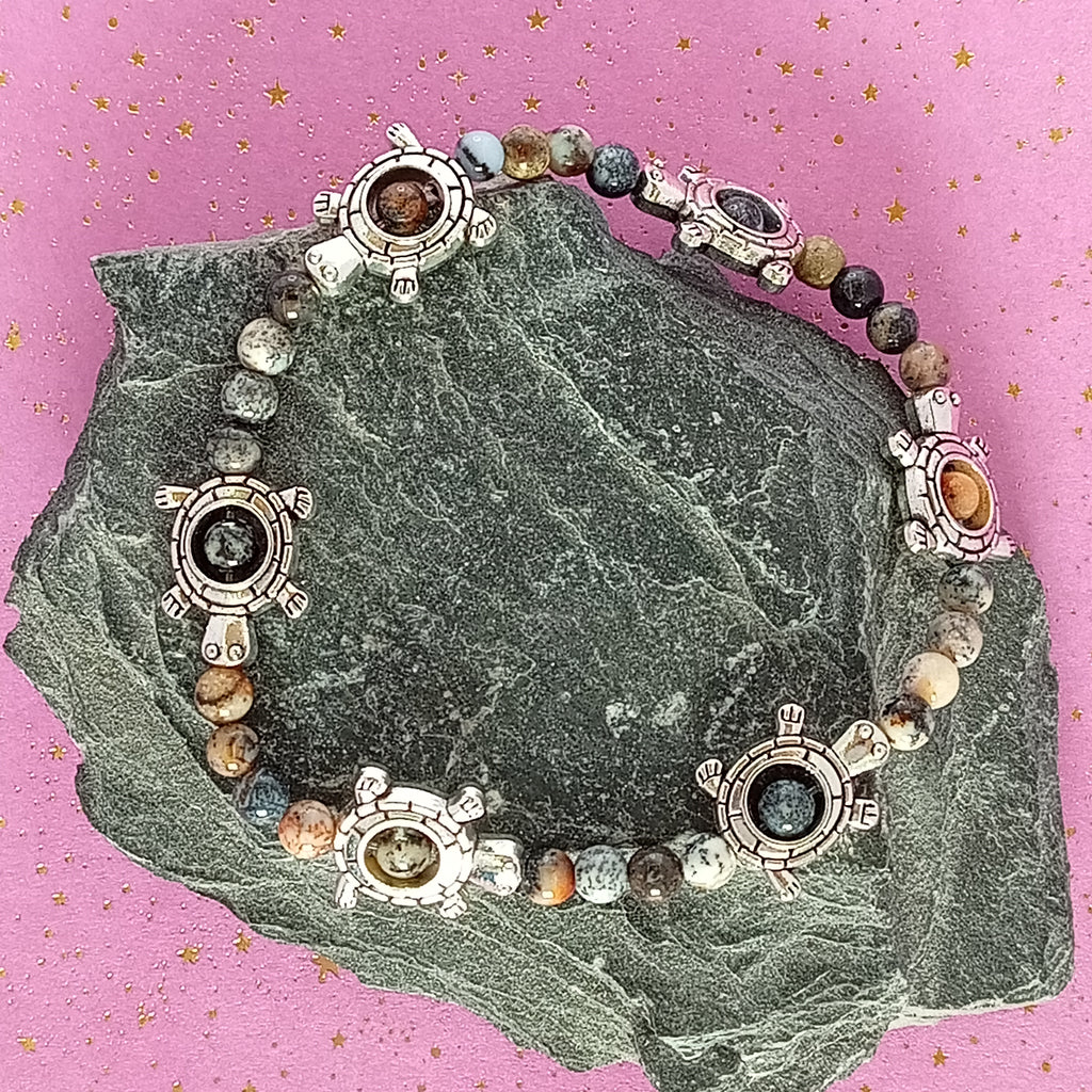 Bracelet-Dentritice Opal- Coccinelle, Tortue, Multi Animaux