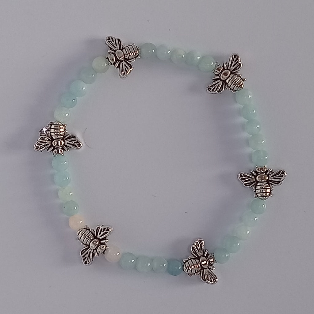 Bracelet Beryl- Abeille, Papillon,Petite Fleur