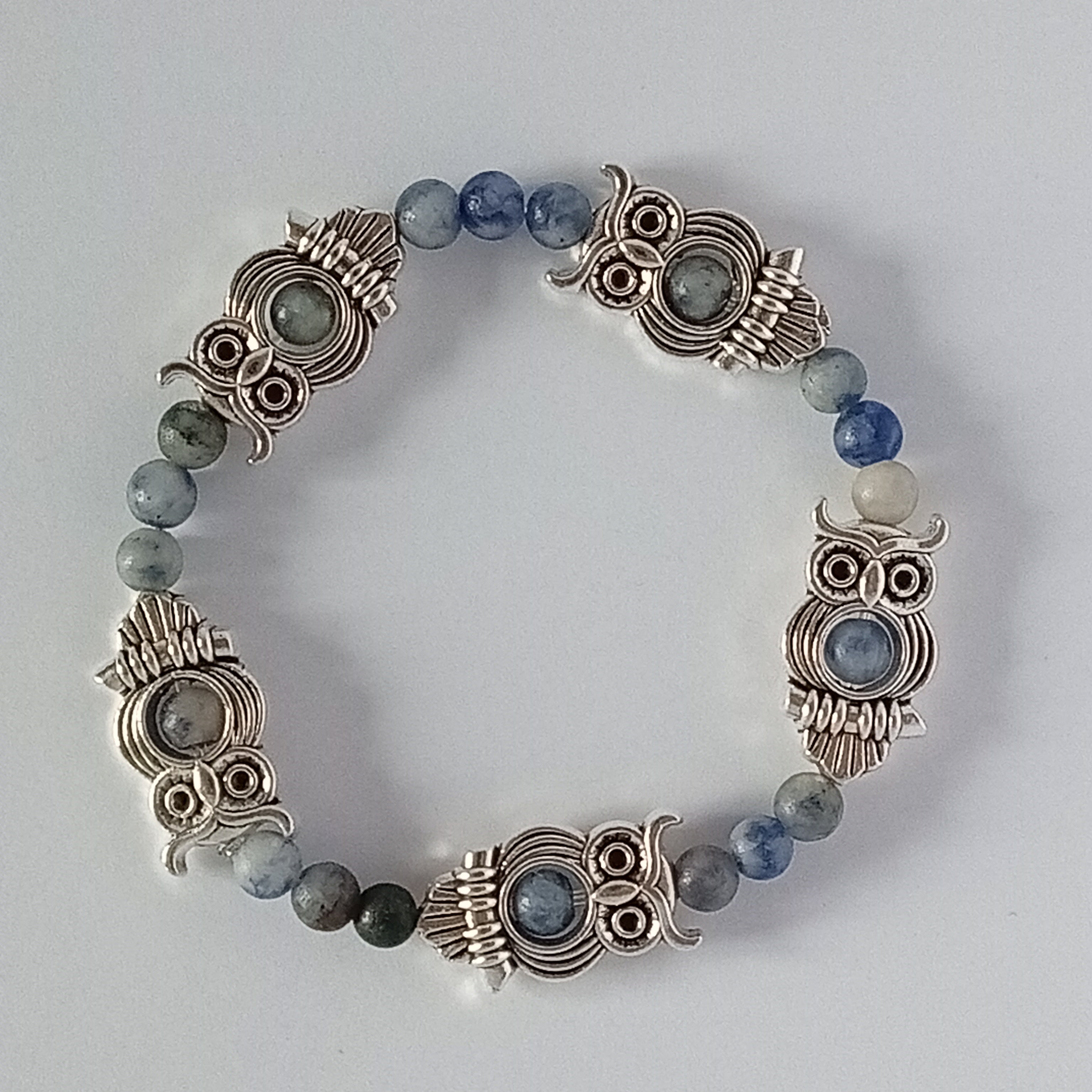 Bracelet Sodalite Lighttone-Chouette, Papillon,Tortue