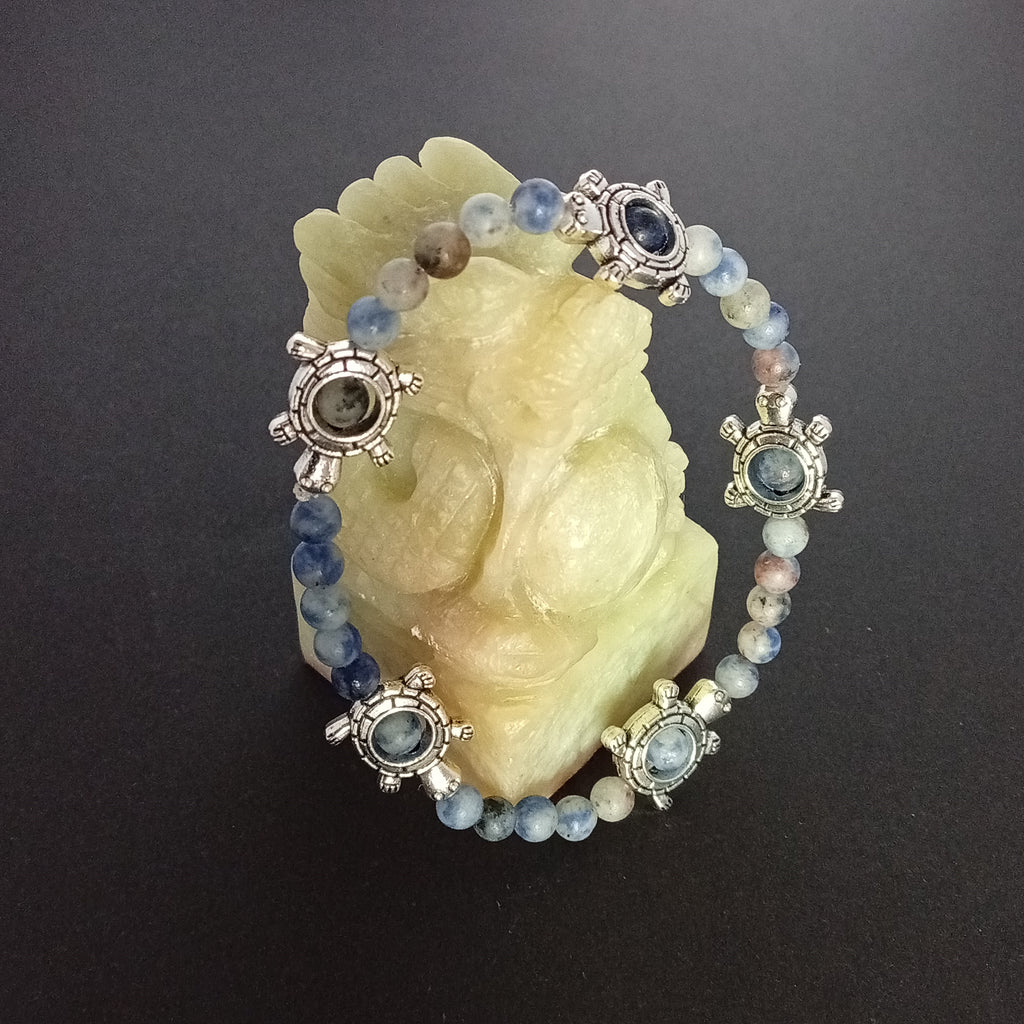 Bracelet Sodalite Lighttone-Chouette, Papillon,Tortue