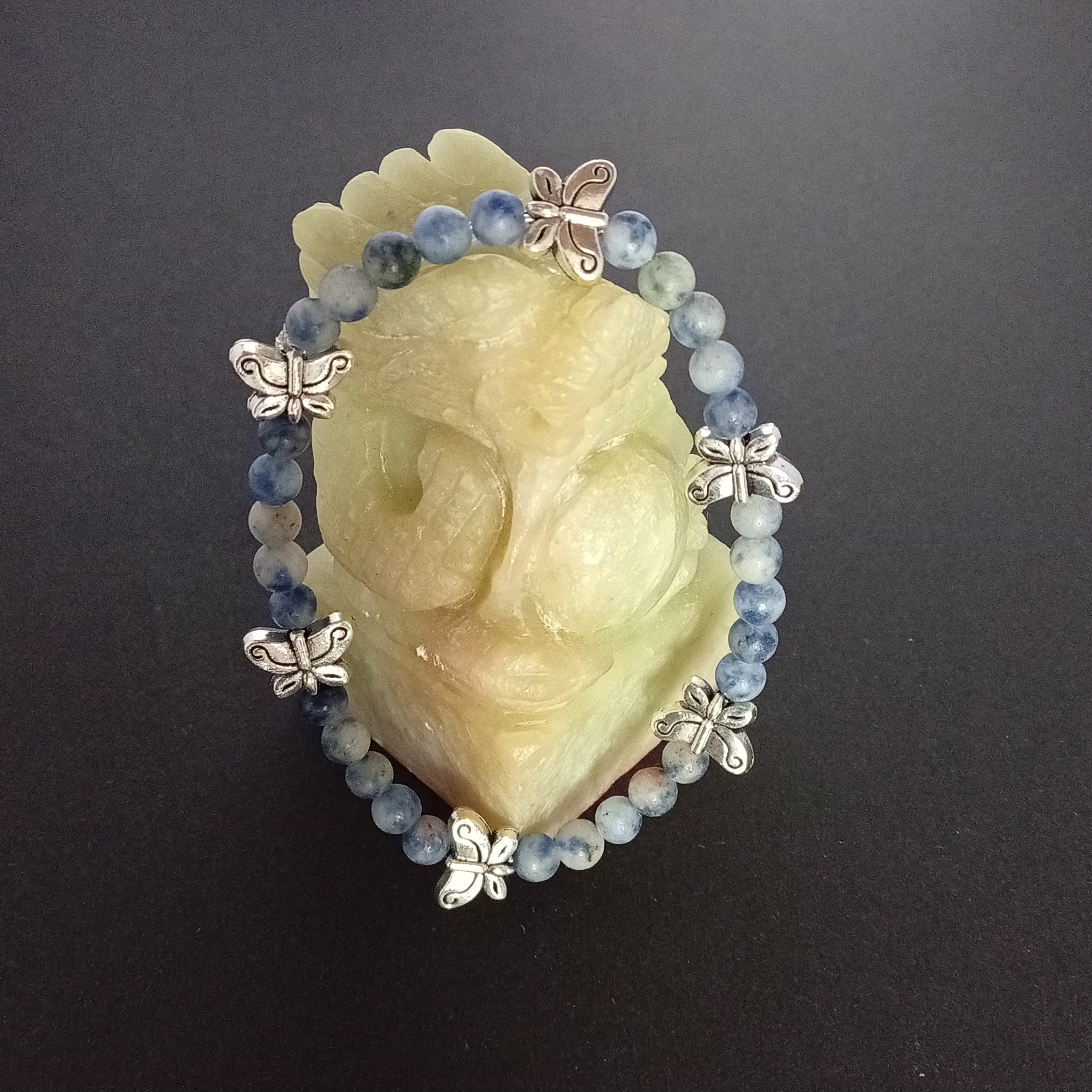 Bracelet Sodalite Lighttone-Chouette, Papillon,Tortue