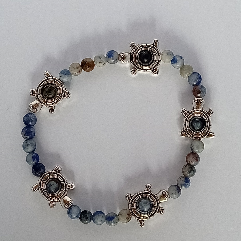 Bracelet Sodalite Lighttone-Chouette, Papillon,Tortue
