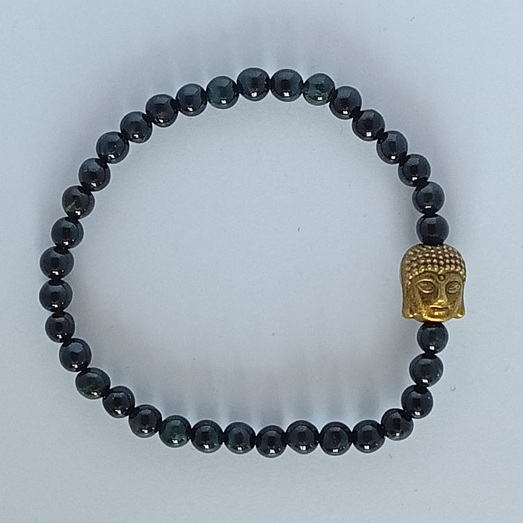 Bracelet Bleu Tiger Eye avec Bouddha