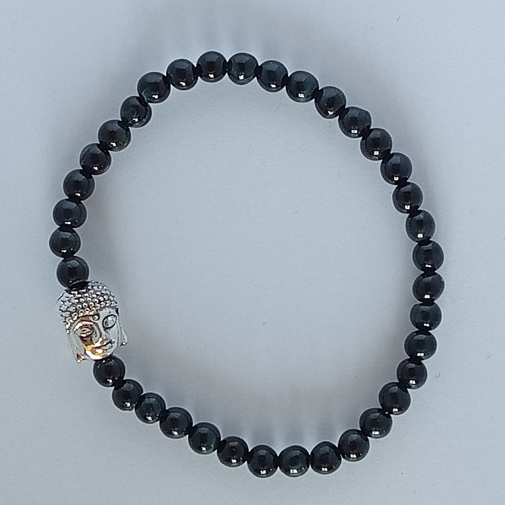 Bracelet Bleu Tiger Eye avec Bouddha