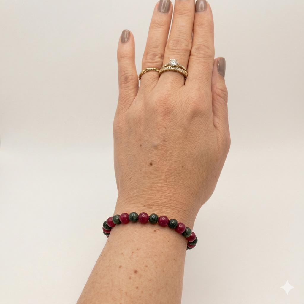 Bracelets Jaspe Vert & Tourmaline - Origin 2