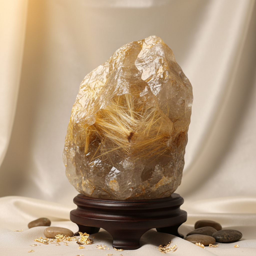 Bracelet Quartz Rutile Doré — Fils d’Or