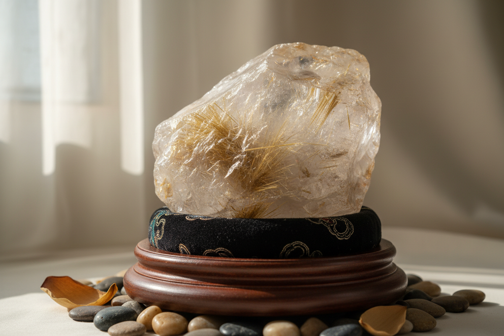 Bracelet Rabbit Hair Quartz  - Souffle de Soie