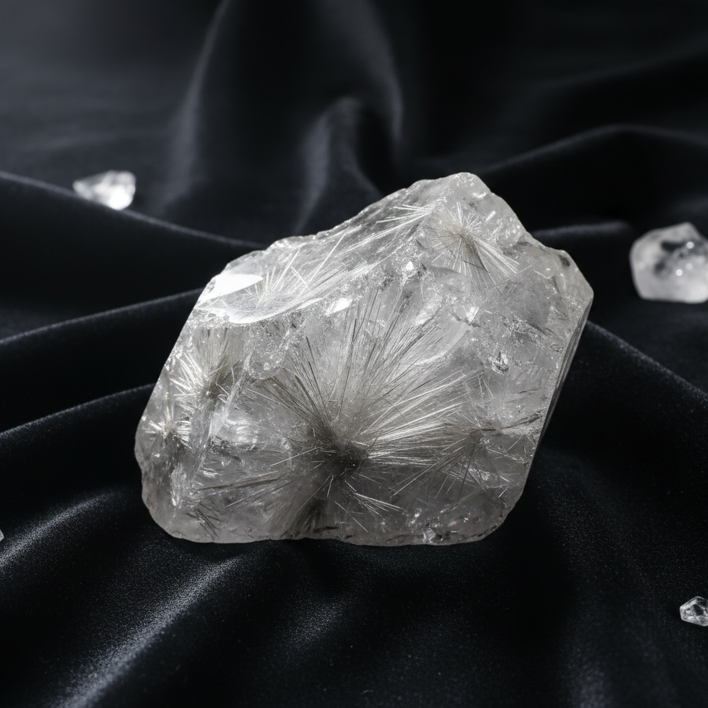 Bracelet Quartz Rutile Argenté — Éclat d’Argent